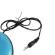 GloboStar® STUDENT BLUE 01532 Μοντέρνο Επιτραπέζιο Φωτιστικό Γραφείου Μονόφωτο Μεταλλικό Θαλασσί Λευκό με Διακόπτη ΟN/OFF Φ12 x Υ32cm