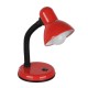 GloboStar® STUDENT RED 01535 Μοντέρνο Επιτραπέζιο Φωτιστικό Γραφείου Μονόφωτο Μεταλλικό Κόκκινο Λευκό με Διακόπτη ΟN/OFF Φ12 x Υ32cm
