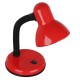 GloboStar® STUDENT RED 01535 Μοντέρνο Επιτραπέζιο Φωτιστικό Γραφείου Μονόφωτο Μεταλλικό Κόκκινο Λευκό με Διακόπτη ΟN/OFF Φ12 x Υ32cm