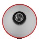 GloboStar® STUDENT RED 01535 Μοντέρνο Επιτραπέζιο Φωτιστικό Γραφείου Μονόφωτο Μεταλλικό Κόκκινο Λευκό με Διακόπτη ΟN/OFF Φ12 x Υ32cm