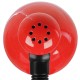 GloboStar® STUDENT RED 01535 Μοντέρνο Επιτραπέζιο Φωτιστικό Γραφείου Μονόφωτο Μεταλλικό Κόκκινο Λευκό με Διακόπτη ΟN/OFF Φ12 x Υ32cm
