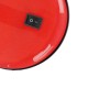 GloboStar® STUDENT RED 01535 Μοντέρνο Επιτραπέζιο Φωτιστικό Γραφείου Μονόφωτο Μεταλλικό Κόκκινο Λευκό με Διακόπτη ΟN/OFF Φ12 x Υ32cm