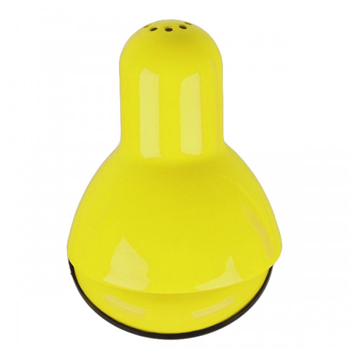 GloboStar® STUDENT YELLOW 01536 Μοντέρνο Επιτραπέζιο Φωτιστικό Γραφείου Μονόφωτο Μεταλλικό Κίτρινο Λευκό με Διακόπτη ΟN/OFF Φ12 x Υ32cm