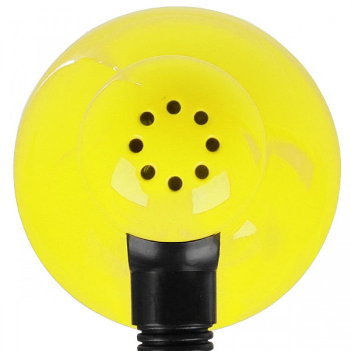 GloboStar® STUDENT YELLOW 01536 Μοντέρνο Επιτραπέζιο Φωτιστικό Γραφείου Μονόφωτο Μεταλλικό Κίτρινο Λευκό με Διακόπτη ΟN/OFF Φ12 x Υ32cm