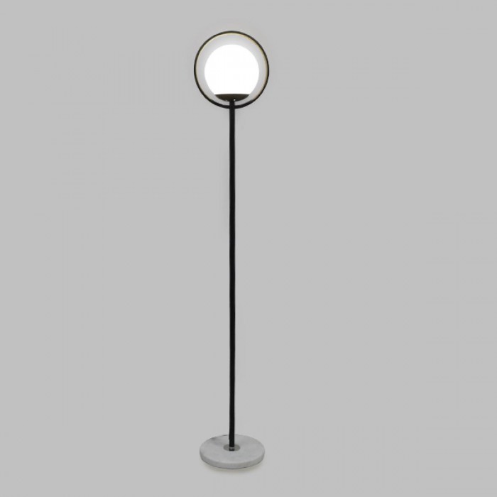 GloboStar® VERSAILLES 01540 Μοντέρνο Φωτιστικό Δαπέδου Μονόφωτο 1 x E27 Μαύρο Μεταλλικό με Γαλακτερή Γυάλινη Μπάλα D25 x H150cm GloboStar® VERSAILLES 01540 Μοντέρνο Φωτιστικό Δαπέδου Μονόφωτο 1 x E27 Μαύρο Μεταλλικό με Γαλακτερή Γυάλινη Μπάλα D25 x H150cm