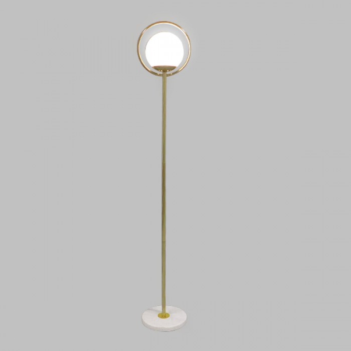 GloboStar® VERSAILLES 01541 Μοντέρνο Φωτιστικό Δαπέδου Μονόφωτο 1 x E27 Χρυσό Μεταλλικό με Γαλακτερή Γυάλινη Μπάλα D25 x H150cm GloboStar® VERSAILLES 01541 Μοντέρνο Φωτιστικό Δαπέδου Μονόφωτο 1 x E27 Χρυσό Μεταλλικό με Γαλακτερή Γυάλινη Μπάλα D25 x H150cm