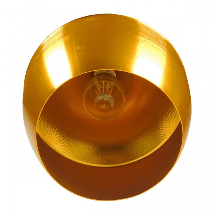 GloboStar® SHANGHAI GOLD 01544 Μοντέρνο Κρεμαστό Φωτιστικό Οροφής Μονόφωτο 1 x E27 Χρυσό Μεταλλικό Καμπάνα Φ24 x Y30cm GloboStar® SHANGHAI GOLD 01544 Μοντέρνο Κρεμαστό Φωτιστικό Οροφής Μονόφωτο 1 x E27 Χρυσό Μεταλλικό Καμπάνα Φ24 x Y30cm