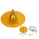 GloboStar® SHANGHAI GOLD 01545 Μοντέρνο Κρεμαστό Φωτιστικό Οροφής Μονόφωτο 1 x E27 Χρυσό Μεταλλικό Καμπάνα Φ37 x Y20cm