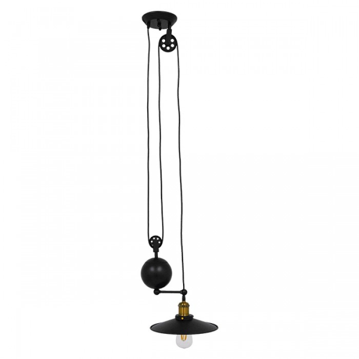GloboStar® CARILO 01549 Vintage Industrial Κρεμαστό Φωτιστικό Οροφής Μονόφωτο 1 x E27 Μαύρο Μεταλλικό με Ρυθμιζόμενη Ανάρτηση Μ32 x Π26 x Υ120cm GloboStar® CARILO 01549 Vintage Industrial Κρεμαστό Φωτιστικό Οροφής Μονόφωτο 1 x E27 Μαύρο Μεταλλικό με Ρυθμιζόμενη Ανάρτηση Μ32 x Π26 x Υ120cm