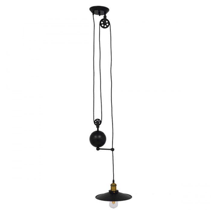 GloboStar® CARILO 01549 Vintage Industrial Κρεμαστό Φωτιστικό Οροφής Μονόφωτο 1 x E27 Μαύρο Μεταλλικό με Ρυθμιζόμενη Ανάρτηση Μ32 x Π26 x Υ120cm GloboStar® CARILO 01549 Vintage Industrial Κρεμαστό Φωτιστικό Οροφής Μονόφωτο 1 x E27 Μαύρο Μεταλλικό με Ρυθμιζόμενη Ανάρτηση Μ32 x Π26 x Υ120cm