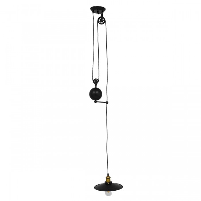 GloboStar® CARILO 01549 Vintage Industrial Κρεμαστό Φωτιστικό Οροφής Μονόφωτο 1 x E27 Μαύρο Μεταλλικό με Ρυθμιζόμενη Ανάρτηση Μ32 x Π26 x Υ120cm GloboStar® CARILO 01549 Vintage Industrial Κρεμαστό Φωτιστικό Οροφής Μονόφωτο 1 x E27 Μαύρο Μεταλλικό με Ρυθμιζόμενη Ανάρτηση Μ32 x Π26 x Υ120cm