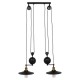 GloboStar® CARILO 01550 Vintage Industrial Κρεμαστό Φωτιστικό Οροφής Δίφωτο 2 x E27 Μαύρο Μεταλλικό με Ρυθμιζόμενη Ανάρτηση Μ72 x Π26 x Υ120cm GloboStar® CARILO 01550 Vintage Industrial Κρεμαστό Φωτιστικό Οροφής Δίφωτο 2 x E27 Μαύρο Μεταλλικό με Ρυθμιζόμενη Ανάρτηση Μ72 x Π26 x Υ120cm