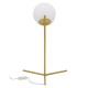 GloboStar® ELFIS GOLD 01551 Μοντέρνο Επιτραπέζιο Φωτιστικό Πορτατίφ Μονόφωτο Χρυσό Μεταλλικό με Λευκό Γυαλί Φ15 x Υ53cm GloboStar® ELFIS GOLD 01551 Μοντέρνο Επιτραπέζιο Φωτιστικό Πορτατίφ Μονόφωτο Χρυσό Μεταλλικό με Λευκό Γυαλί Φ15 x Υ53cm