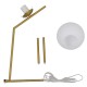 GloboStar® ELFIS GOLD 01551 Μοντέρνο Επιτραπέζιο Φωτιστικό Πορτατίφ Μονόφωτο Χρυσό Μεταλλικό με Λευκό Γυαλί Φ15 x Υ53cm GloboStar® ELFIS GOLD 01551 Μοντέρνο Επιτραπέζιο Φωτιστικό Πορτατίφ Μονόφωτο Χρυσό Μεταλλικό με Λευκό Γυαλί Φ15 x Υ53cm