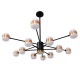 GloboStar® ORNATE 01553 Μοντέρνο Φωτιστικό Οροφής LED 104 Watt Πολύφωτο Μαύρο με Μπρονζέ και Χρυσές Λεπτομέρειες Μεταλλικό Λευκό Ημέρας 4500k Φ63 x Y36-45cm GloboStar® ORNATE 01553 Μοντέρνο Φωτιστικό Οροφής LED 104 Watt Πολύφωτο Μαύρο με Μπρονζέ και Χρυσές Λεπτομέρειες Μεταλλικό Λευκό Ημέρας 4500k Φ63 x Y36-45cm