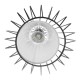 GloboStar® VICKY 01559 Vintage Industrial Κρεμαστό Φωτιστικό Οροφής Μονόφωτο Μαύρο Μεταλλικό Πλέγμα και Υφασμάτινο Εσωτερικό Καπέλο Φ18 x Υ65cm GloboStar® VICKY 01559 Vintage Industrial Κρεμαστό Φωτιστικό Οροφής Μονόφωτο Μαύρο Μεταλλικό Πλέγμα και Υφασμάτινο Εσωτερικό Καπέλο Φ18 x Υ65cm