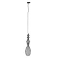 GloboStar® CLEO 01561 Vintage Industrial Κρεμαστό Φωτιστικό Οροφής Μονόφωτο Μαύρο Μεταλλικό Πλέγμα και Υφασμάτινο Εσωτερικό Καπέλο Φ20 x Υ90cm GloboStar® CLEO 01561 Vintage Industrial Κρεμαστό Φωτιστικό Οροφής Μονόφωτο Μαύρο Μεταλλικό Πλέγμα και Υφασμάτινο Εσωτερικό Καπέλο Φ20 x Υ90cm