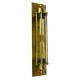 GloboStar® TOULON 01566 Vintage Industrial Φωτιστικό Τοίχου Απλίκα Δίφωτο Μπρούτζινο Σκουριά Μεταλλικό Πλέγμα Μ9.5 x Π10 x Υ47cm