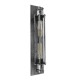 GloboStar® REBELL 01567 Vintage Industrial Φωτιστικό Τοίχου Απλίκα Δίφωτο Ασημί Σκουριά Μεταλλικό Πλέγμα Μ9.5 x Π10 x Υ47cm GloboStar® REBELL 01567 Vintage Industrial Φωτιστικό Τοίχου Απλίκα Δίφωτο Ασημί Σκουριά Μεταλλικό Πλέγμα Μ9.5 x Π10 x Υ47cm