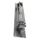 GloboStar® REBELL 01567 Vintage Industrial Φωτιστικό Τοίχου Απλίκα Δίφωτο Ασημί Σκουριά Μεταλλικό Πλέγμα Μ9.5 x Π10 x Υ47cm GloboStar® REBELL 01567 Vintage Industrial Φωτιστικό Τοίχου Απλίκα Δίφωτο Ασημί Σκουριά Μεταλλικό Πλέγμα Μ9.5 x Π10 x Υ47cm