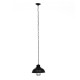 GloboStar® HARROW 01571 Vintage Industrial Κρεμαστό Φωτιστικό Οροφής Μονόφωτο 1 x E27 Μαύρο Μεταλλικό Πλέγμα Φ33 x Υ32cm