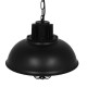 GloboStar® HARROW 01571 Vintage Industrial Κρεμαστό Φωτιστικό Οροφής Μονόφωτο 1 x E27 Μαύρο Μεταλλικό Πλέγμα Φ33 x Υ32cm