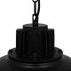 GloboStar® HARROW 01571 Vintage Industrial Κρεμαστό Φωτιστικό Οροφής Μονόφωτο 1 x E27 Μαύρο Μεταλλικό Πλέγμα Φ33 x Υ32cm