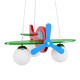 GloboStar® AIRPLANE 01575 Μοντέρνο Κρεμαστό Παιδικό Φωτιστικό Οροφής Τρίφωτο 3 x E27 Φιγούρα Πολύχρωμο Ξύλινο Μ51 x Π49 x Υ26cm GloboStar® AIRPLANE 01575 Μοντέρνο Κρεμαστό Παιδικό Φωτιστικό Οροφής Τρίφωτο 3 x E27 Φιγούρα Πολύχρωμο Ξύλινο Μ51 x Π49 x Υ26cm