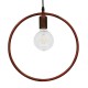 GloboStar® OMICRON 01579 Μοντέρνο Κρεμαστό Φωτιστικό Οροφής Μονόφωτο 1 x E27 Καφέ Σκουριά Μεταλλικό Φ33 x Π4 x Υ33cm GloboStar® OMICRON 01579 Μοντέρνο Κρεμαστό Φωτιστικό Οροφής Μονόφωτο 1 x E27 Καφέ Σκουριά Μεταλλικό Φ33 x Π4 x Υ33cm