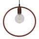 GloboStar® OMICRON 01579 Μοντέρνο Κρεμαστό Φωτιστικό Οροφής Μονόφωτο 1 x E27 Καφέ Σκουριά Μεταλλικό Φ33 x Π4 x Υ33cm GloboStar® OMICRON 01579 Μοντέρνο Κρεμαστό Φωτιστικό Οροφής Μονόφωτο 1 x E27 Καφέ Σκουριά Μεταλλικό Φ33 x Π4 x Υ33cm