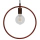GloboStar® OMICRON 01579 Μοντέρνο Κρεμαστό Φωτιστικό Οροφής Μονόφωτο 1 x E27 Καφέ Σκουριά Μεταλλικό Φ33 x Π4 x Υ33cm GloboStar® OMICRON 01579 Μοντέρνο Κρεμαστό Φωτιστικό Οροφής Μονόφωτο 1 x E27 Καφέ Σκουριά Μεταλλικό Φ33 x Π4 x Υ33cm