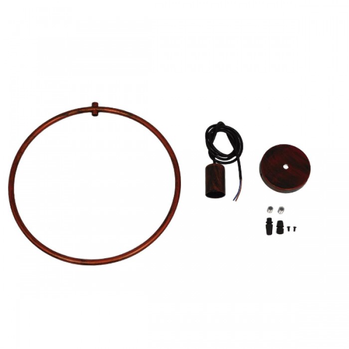 GloboStar® OMICRON 01579 Μοντέρνο Κρεμαστό Φωτιστικό Οροφής Μονόφωτο 1 x E27 Καφέ Σκουριά Μεταλλικό Φ33 x Π4 x Υ33cm GloboStar® OMICRON 01579 Μοντέρνο Κρεμαστό Φωτιστικό Οροφής Μονόφωτο 1 x E27 Καφέ Σκουριά Μεταλλικό Φ33 x Π4 x Υ33cm