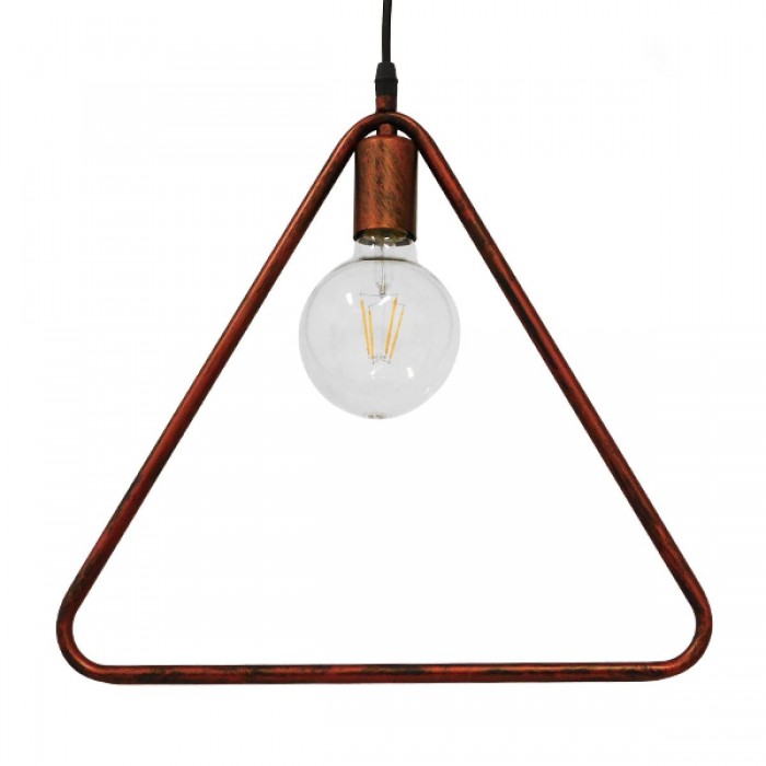 GloboStar® DELTA 01581 Μοντέρνο Κρεμαστό Φωτιστικό Οροφής Μονόφωτο 1 x E27 Καφέ Σκουριά Μεταλλικό Μ38 x Π4 x Υ33cm GloboStar® DELTA 01581 Μοντέρνο Κρεμαστό Φωτιστικό Οροφής Μονόφωτο 1 x E27 Καφέ Σκουριά Μεταλλικό Μ38 x Π4 x Υ33cm