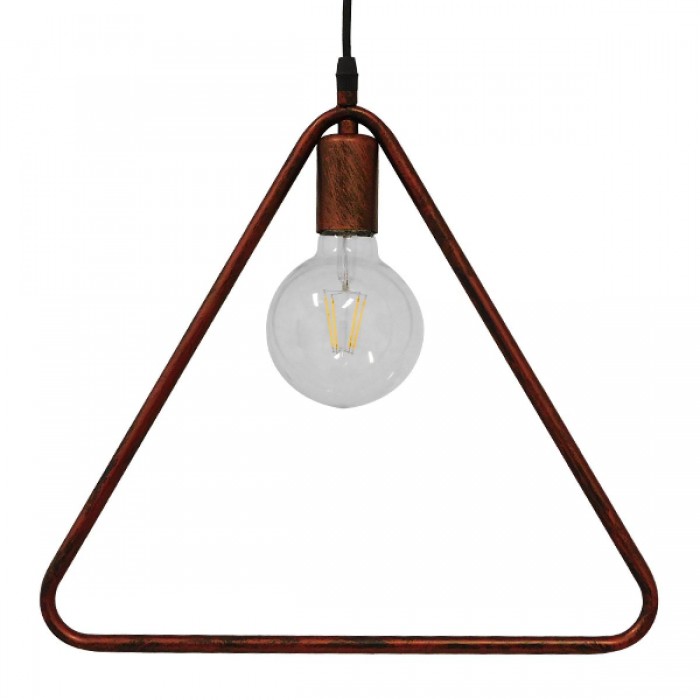 GloboStar® DELTA 01581 Μοντέρνο Κρεμαστό Φωτιστικό Οροφής Μονόφωτο 1 x E27 Καφέ Σκουριά Μεταλλικό Μ38 x Π4 x Υ33cm GloboStar® DELTA 01581 Μοντέρνο Κρεμαστό Φωτιστικό Οροφής Μονόφωτο 1 x E27 Καφέ Σκουριά Μεταλλικό Μ38 x Π4 x Υ33cm