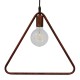 GloboStar® DELTA 01581 Μοντέρνο Κρεμαστό Φωτιστικό Οροφής Μονόφωτο 1 x E27 Καφέ Σκουριά Μεταλλικό Μ38 x Π4 x Υ33cm GloboStar® DELTA 01581 Μοντέρνο Κρεμαστό Φωτιστικό Οροφής Μονόφωτο 1 x E27 Καφέ Σκουριά Μεταλλικό Μ38 x Π4 x Υ33cm