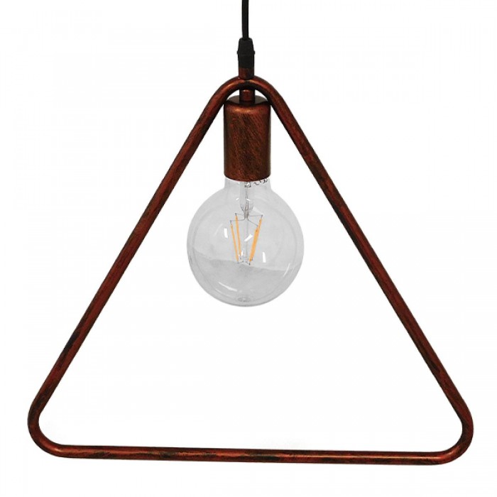 GloboStar® DELTA 01581 Μοντέρνο Κρεμαστό Φωτιστικό Οροφής Μονόφωτο 1 x E27 Καφέ Σκουριά Μεταλλικό Μ38 x Π4 x Υ33cm GloboStar® DELTA 01581 Μοντέρνο Κρεμαστό Φωτιστικό Οροφής Μονόφωτο 1 x E27 Καφέ Σκουριά Μεταλλικό Μ38 x Π4 x Υ33cm