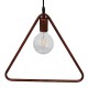 GloboStar® DELTA 01581 Μοντέρνο Κρεμαστό Φωτιστικό Οροφής Μονόφωτο 1 x E27 Καφέ Σκουριά Μεταλλικό Μ38 x Π4 x Υ33cm GloboStar® DELTA 01581 Μοντέρνο Κρεμαστό Φωτιστικό Οροφής Μονόφωτο 1 x E27 Καφέ Σκουριά Μεταλλικό Μ38 x Π4 x Υ33cm