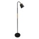 GloboStar® RIBBON 01585 Μοντέρνο Φωτιστικό Δαπέδου Μονόφωτο 1 x E27 Μαύρο Μεταλλικό Καμπάνα με Εφέ Ξύλου D13 x H164cm GloboStar® RIBBON 01585 Μοντέρνο Φωτιστικό Δαπέδου Μονόφωτο 1 x E27 Μαύρο Μεταλλικό Καμπάνα με Εφέ Ξύλου D13 x H164cm