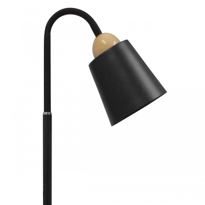 GloboStar® RIBBON 01585 Μοντέρνο Φωτιστικό Δαπέδου Μονόφωτο 1 x E27 Μαύρο Μεταλλικό Καμπάνα με Εφέ Ξύλου D13 x H164cm GloboStar® RIBBON 01585 Μοντέρνο Φωτιστικό Δαπέδου Μονόφωτο 1 x E27 Μαύρο Μεταλλικό Καμπάνα με Εφέ Ξύλου D13 x H164cm