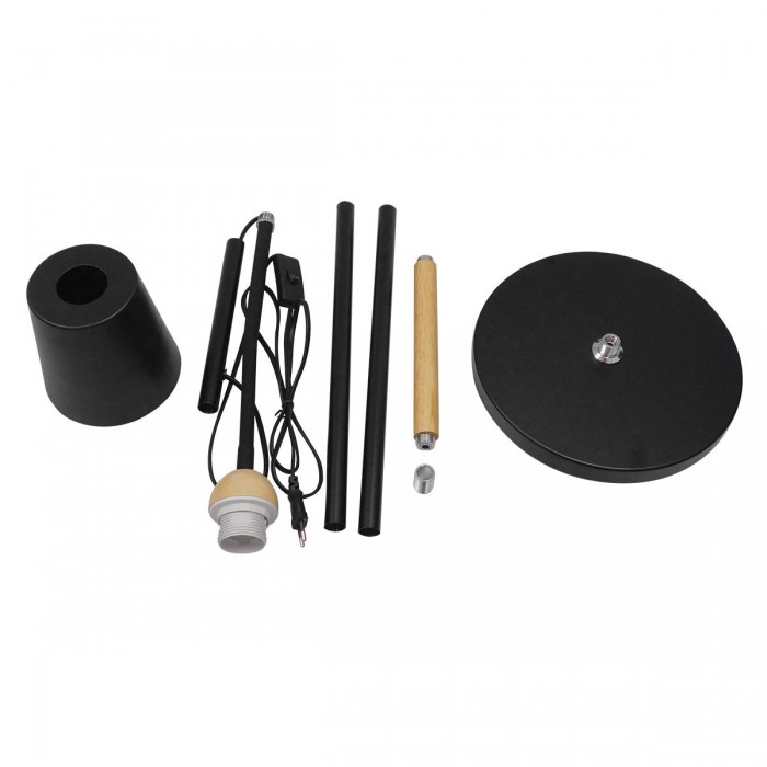 GloboStar® RIBBON 01585 Μοντέρνο Φωτιστικό Δαπέδου Μονόφωτο 1 x E27 Μαύρο Μεταλλικό Καμπάνα με Εφέ Ξύλου D13 x H164cm GloboStar® RIBBON 01585 Μοντέρνο Φωτιστικό Δαπέδου Μονόφωτο 1 x E27 Μαύρο Μεταλλικό Καμπάνα με Εφέ Ξύλου D13 x H164cm