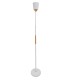 GloboStar® RIBBON 01586 Μοντέρνο Φωτιστικό Δαπέδου Μονόφωτο 1 x E27 Λευκό Μεταλλικό Καμπάνα με Εφέ Ξύλου D13 x H164cm GloboStar® RIBBON 01586 Μοντέρνο Φωτιστικό Δαπέδου Μονόφωτο 1 x E27 Λευκό Μεταλλικό Καμπάνα με Εφέ Ξύλου D13 x H164cm