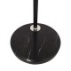 GloboStar® IMPERIAL 01587 Μοντέρνο Φωτιστικό Δαπέδου Μονόφωτο 1 x E27 Μαύρο Μεταλλικό Καμπάνα με Μαύρο Ύφασμα D34 x H172cm