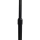GloboStar® IMPERIAL 01587 Μοντέρνο Φωτιστικό Δαπέδου Μονόφωτο 1 x E27 Μαύρο Μεταλλικό Καμπάνα με Μαύρο Ύφασμα D34 x H172cm
