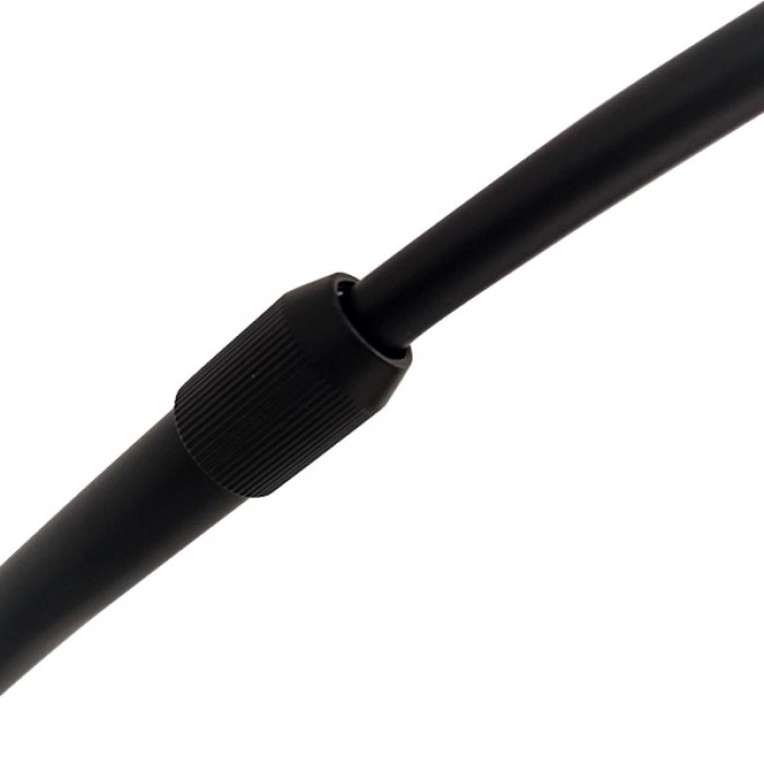 GloboStar® IMPERIAL 01587 Μοντέρνο Φωτιστικό Δαπέδου Μονόφωτο 1 x E27 Μαύρο Μεταλλικό Καμπάνα με Μαύρο Ύφασμα D34 x H172cm