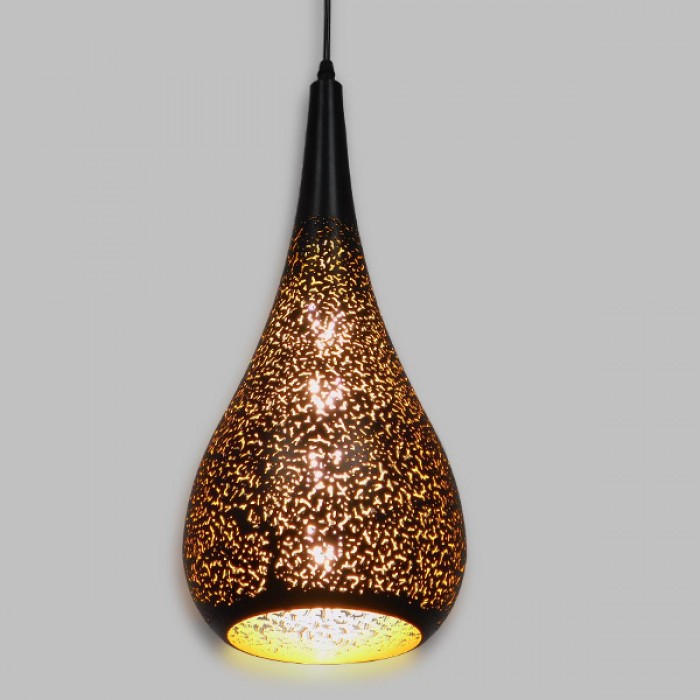 GloboStar® CORONA 01589 Μοντέρνο Κρεμαστό Φωτιστικό Οροφής Μονόφωτο 1 x E27 Μαύρο με Χρυσό Μεταλλικό Καμπάνα Φ20 x Υ46cm GloboStar® CORONA 01589 Μοντέρνο Κρεμαστό Φωτιστικό Οροφής Μονόφωτο 1 x E27 Μαύρο με Χρυσό Μεταλλικό Καμπάνα Φ20 x Υ46cm