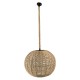 GloboStar® MANDALA 01593 Vintage Κρεμαστό Φωτιστικό Οροφής Μονόφωτο 1 x E27 Πλέγμα με Μπεζ Σχοινί Φ60 x Υ45cm GloboStar® MANDALA 01593 Vintage Κρεμαστό Φωτιστικό Οροφής Μονόφωτο 1 x E27 Πλέγμα με Μπεζ Σχοινί Φ60 x Υ45cm