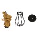 GloboStar® CAMBER 01594 Vintage Industrial Κρεμαστό Φωτιστικό Οροφής Μονόφωτο 1 x E27 Μαύρο Μεταλλικό Πλέγμα με Μπεζ Σχοινί Φ11 x Υ25cm GloboStar® CAMBER 01594 Vintage Industrial Κρεμαστό Φωτιστικό Οροφής Μονόφωτο 1 x E27 Μαύρο Μεταλλικό Πλέγμα με Μπεζ Σχοινί Φ11 x Υ25cm