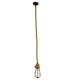 GloboStar® CAMBER 01595 Vintage Industrial Κρεμαστό Φωτιστικό Οροφής Μονόφωτο 1 x E27 Καφέ Σκουριά Μεταλλικό Πλέγμα με Μπεζ Σχοινί Φ11 x Υ25cm GloboStar® CAMBER 01595 Vintage Industrial Κρεμαστό Φωτιστικό Οροφής Μονόφωτο 1 x E27 Καφέ Σκουριά Μεταλλικό Πλέγμα με Μπεζ Σχοινί Φ11 x Υ25cm