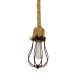 GloboStar® CAMBER 01595 Vintage Industrial Κρεμαστό Φωτιστικό Οροφής Μονόφωτο 1 x E27 Καφέ Σκουριά Μεταλλικό Πλέγμα με Μπεζ Σχοινί Φ11 x Υ25cm GloboStar® CAMBER 01595 Vintage Industrial Κρεμαστό Φωτιστικό Οροφής Μονόφωτο 1 x E27 Καφέ Σκουριά Μεταλλικό Πλέγμα με Μπεζ Σχοινί Φ11 x Υ25cm