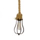 GloboStar® CAMBER 01595 Vintage Industrial Κρεμαστό Φωτιστικό Οροφής Μονόφωτο 1 x E27 Καφέ Σκουριά Μεταλλικό Πλέγμα με Μπεζ Σχοινί Φ11 x Υ25cm GloboStar® CAMBER 01595 Vintage Industrial Κρεμαστό Φωτιστικό Οροφής Μονόφωτο 1 x E27 Καφέ Σκουριά Μεταλλικό Πλέγμα με Μπεζ Σχοινί Φ11 x Υ25cm